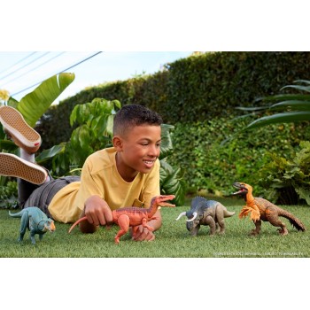 Mattel Jw Rebirth - Δεινόσαυροι Με Κινουμενα Μελη, Λειτουργια Επίθεσης Και Ηχους Jurassic World Wild Roar Aucasaurus Jw Rebirth 