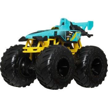 Mattel Hot Wheels Monster Truck & Car, 1:64 Scale Die-Cast Truck & Car (2 Vehicles) (Styles May Vary) GRH81 / JJT57 194735341498