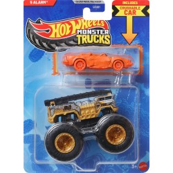 Mattel Hot Wheels Monster Trucks Όχημα Με Αυτοκινητακι Hw Mt Die-Cast And Truck 8 GRH81 / JJT59 194735341528