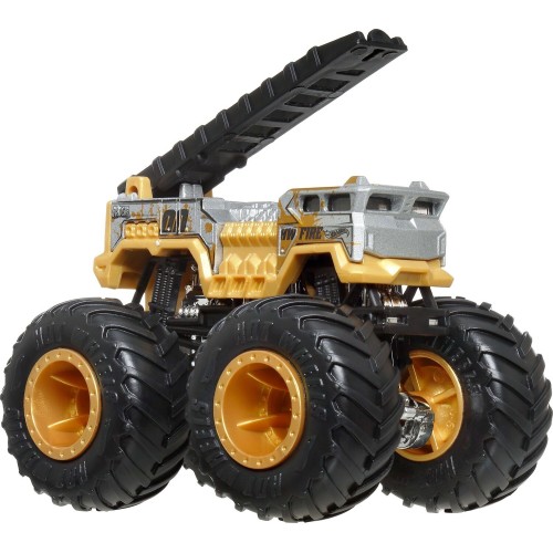 Mattel Hot Wheels Monster Trucks Όχημα Με Αυτοκινητακι Hw Mt Die-Cast And Truck 8 GRH81 / JJT59 194735341528