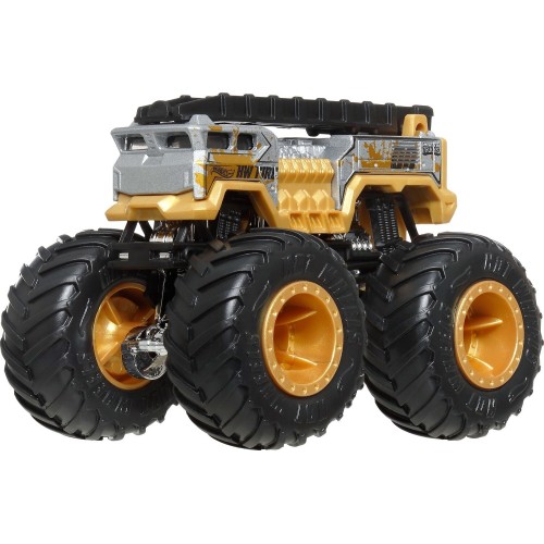 Mattel Hot Wheels Monster Truck & Car, 1:64 Scale Die-cast Truck & Car (2 Vehicles) (styles May Vary) GRH81 / JJT59 194735341528
