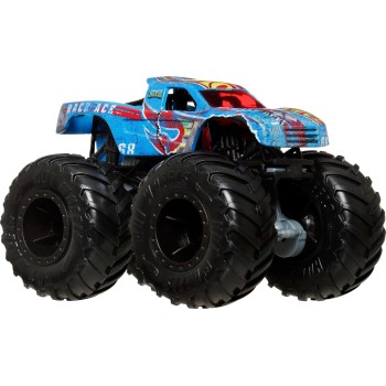 Mattel Hot Wheels Monster Truck & Car, 1:64 Scale Die-cast Truck & Car (2 Vehicles) (styles May Vary) GRH81 / JJT64 194735341627