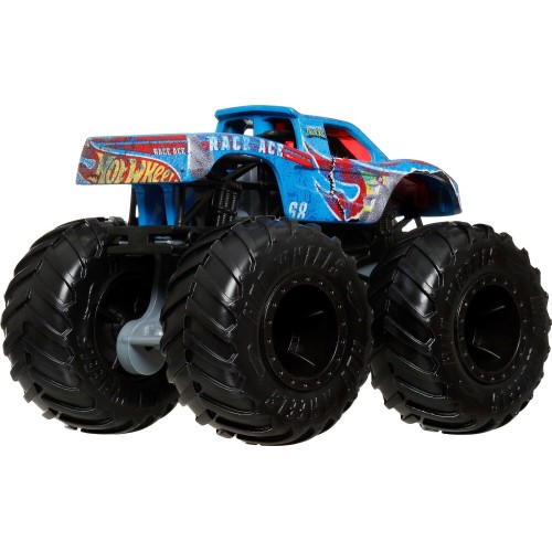 Mattel Hot Wheels Monster Truck & Car, 1:64 Scale Die-cast Truck & Car (2 Vehicles) (styles May Vary) GRH81 / JJT64 194735341627