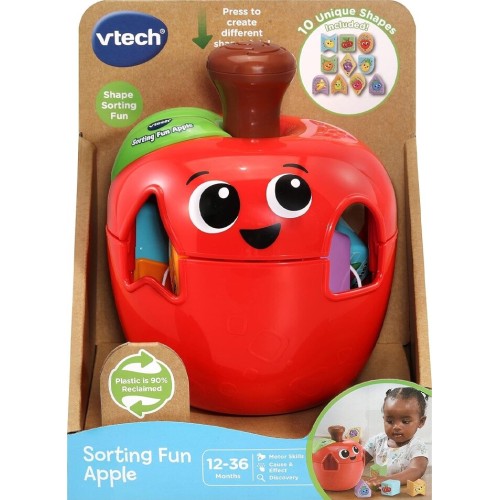 VTech Εκπαιδευτικό Παιχνίδι Διασκεδαστικό Μήλο Με Σχήματα VTE56460 3417765646034