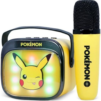 otl technologies Pokemon otl Portable Speaker - Pikachu Popsing Karaoke Speaker and Microphone, Yellow  5055371631365