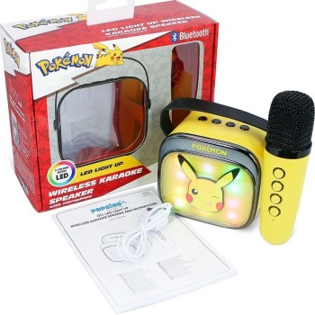otl technologies Pokemon Φορητό Ηχείο Otl  - Pikachu Popsing Karaoke Speaker And Microphone, Κίτρινο  5055371631365