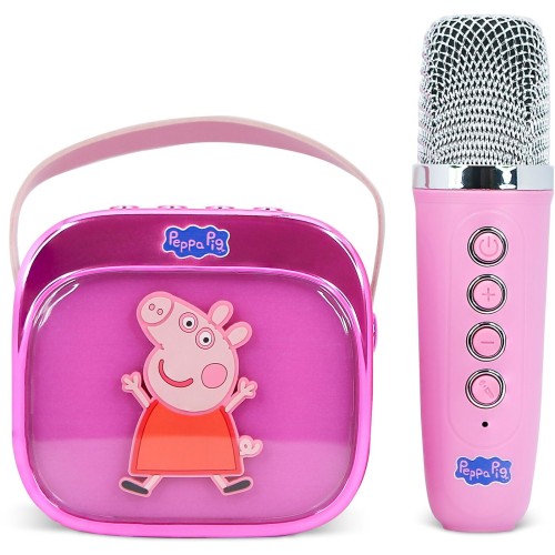 otl technologies OTL - PEPPA PIG POPSING LED LIGHT UP WIRELESS KARAOKE SPEAKER  5055371631341