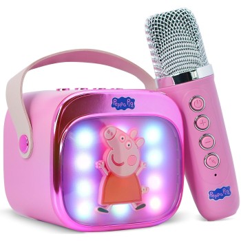 otl technologies OTL - PEPPA PIG POPSING LED LIGHT UP WIRELESS KARAOKE SPEAKER  5055371631341