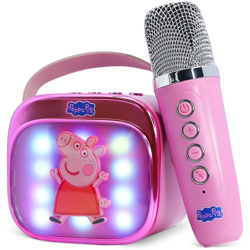otl technologies Φορητό Ηχείο- Peppa Pig Popsing Karaoke Speaker & Microphone, Ροζ  5055371631341