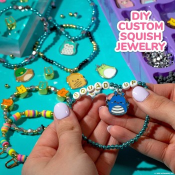 Horizon Group USA Original Squishmallows Bracelet Design Set, Cute and Friendship Bracelet Kit, Jewelry Making Kit, Charm Bracel
