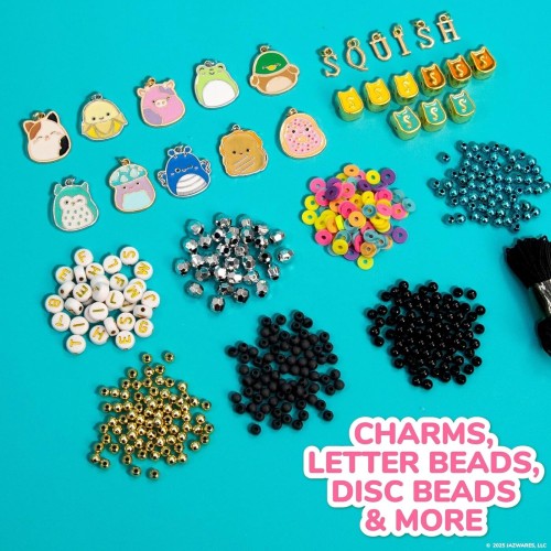 Horizon Group USA Original Squishmallows Bracelet Design Set, Cute and Friendship Bracelet Kit, Jewelry Making Kit, Charm Bracel