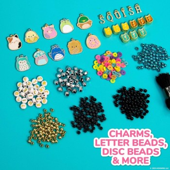 Horizon Group USA Original Squishmallows Bracelet Design Set, Cute and Friendship Bracelet Kit, Jewelry Making Kit, Charm Bracel