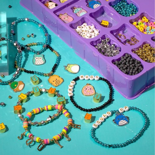 Horizon Group USA Original Squishmallows Bracelet Design Set, Cute and Friendship Bracelet Kit, Jewelry Making Kit, Charm Bracel
