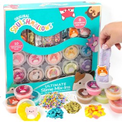 Horizon Group USA Squishmallows Original Ultimate Slime Mixins, Σετ 10 Slime, Glitter And Cloud Slime HG224698 194356246981