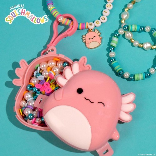 Horizon Group USA Squishmallows Original Archie The Axolotl Bracelet Kit, Friendship Bracelet Kit, Charm Bracelet Making Kit, Gi