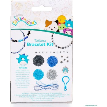 Horizon Group USA Squishmallows Original Tatiana The Dragon Bracelet Kit, Bracelet Making Kit, Friendship Bracelet Kit, Charm Br