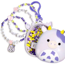Horizon Group USA Squishmallows Original Bubba The Cow Bracelet Kit, Bracelet Making Kit, Friendship Bracelet Kit, Charm Bracele