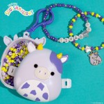 Horizon Group USA Squishmallows Original Bubba The Cow Bracelet Kit, Bracelet Making Kit, Friendship Bracelet Kit, Charm Bracele