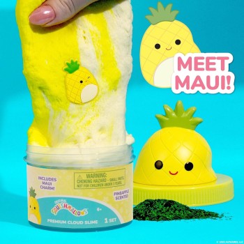 Horizon Group USA Original Squishmallows Maui Premium Cloud Slime - Limited Release, Pineapple Scent, 8 oz. Jar HG235370 1943562