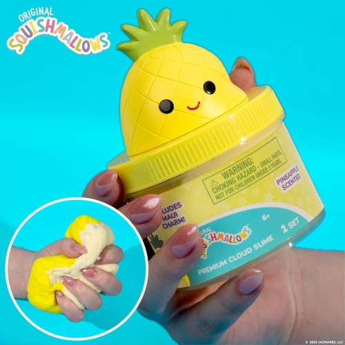 Horizon Group USA Original Squishmallows Maui Premium Cloud Slime - Limited Release, Pineapple Scent, 8 oz. Jar HG235370 1943562