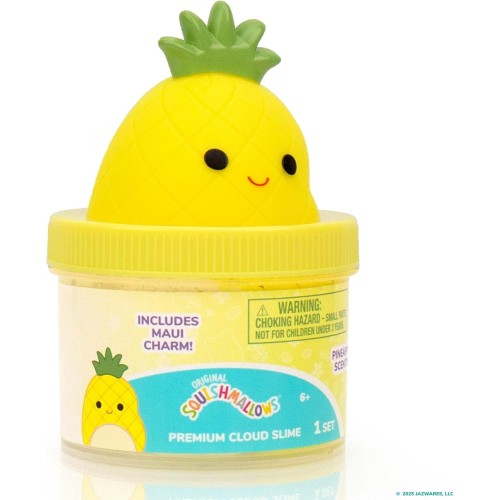 Horizon Group USA Original Squishmallows Maui Premium Cloud Slime - Limited Release, Pineapple Scent, 8 oz. Jar HG235370 1943562