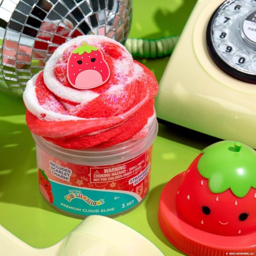 Horizon Group USA Original Squishmallows Scarlet Premium Cloud Slime - Limited Release, Strawberry Scent, 8 oz. Jar HG235370 194