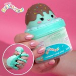 Horizon Group USA Original Squishmallows Maya The Ice Cream Premium Cloud Slime, Chocolate-scented, 8 Oz., Storage Container Wit