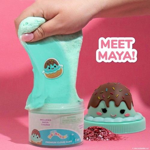 Horizon Group USA Squishmallows Maya The Ice Cream Premium Cloud Slime, Αρωματικό Cloud Slime Με Topper Σε Βαζάκι  HG235370 1943