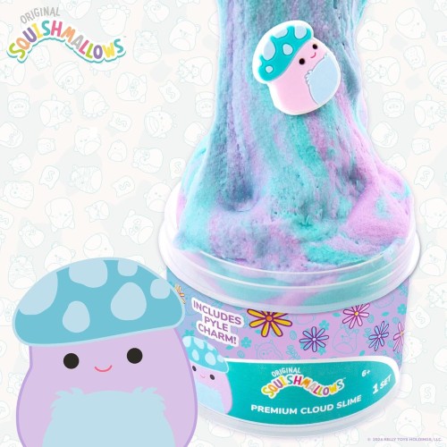 Horizon Group USA Squishmallows Pyle The Mushroom Premium Cloud Slime Αρωματικό Cloud Slime Με Topper Σε Βαζάκι  HG225215 194356