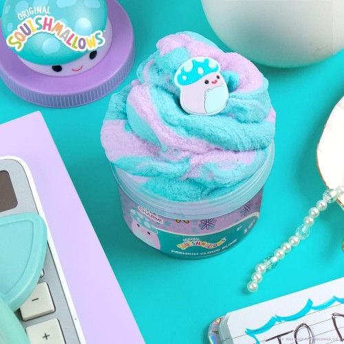 Horizon Group USA Squishmallows Pyle The Mushroom Premium Cloud Slime Αρωματικό Cloud Slime Με Topper Σε Βαζάκι  HG225215 194356
