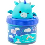 Horizon Group USA Original Squishmallows Tatiana The Dragon Premium Cloud Slime, Blue Raspberry-scented, 8 oz. Storage Container