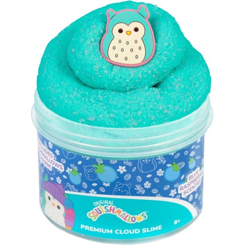 Horizon Group USA Original Squishmallows Winston Premium Cloud Slime - Limited Release, Blue Raspberry Scent, 8 Oz. Jar HG224757