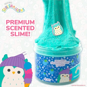 Horizon Group USA Original Squishmallows Winston Premium Cloud Slime - Limited Release, Blue Raspberry Scent, 8 Oz. Jar HG224757