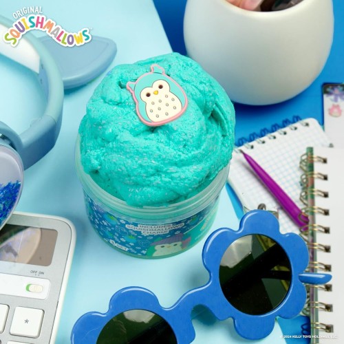 Horizon Group USA Original Squishmallows Winston Premium Cloud Slime - Limited Release, Blue Raspberry Scent, 8 Oz. Jar HG224757