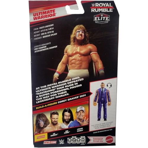 Mattel wwe live event elite φιγούρες wwe royal rumble ultimate warrior HVF76 / JHX73 194735337835