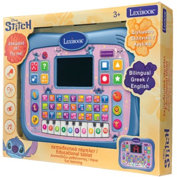 Lexibook Disney Stitch Εκπαιδευτικό Δίγλωσσο Tablet Stitch 3+ Ετών Ανακαλύψτε Έναν Διασκεδαστικό Τρόπο για να Μάθει το Παιδί σας