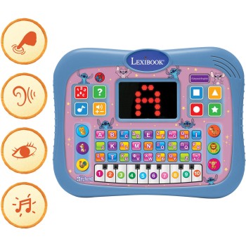 Lexibook Disney Stitch Εκπαιδευτικό Δίγλωσσο Tablet Stitch 3+ Ετών Ανακαλύψτε Έναν Διασκεδαστικό Τρόπο για να Μάθει το Παιδί σας