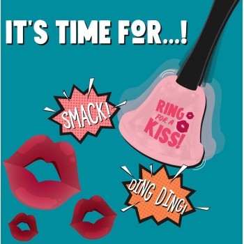 Legami Hand Bell - Kiss - Ring For... kiss BEL0001 8053610781687