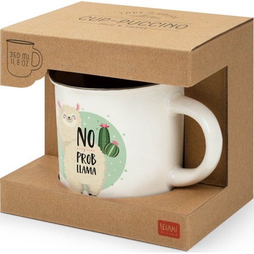 Legami Porcelain Mug - Llama - Cup-puccino llama CUP0016 8051739307948