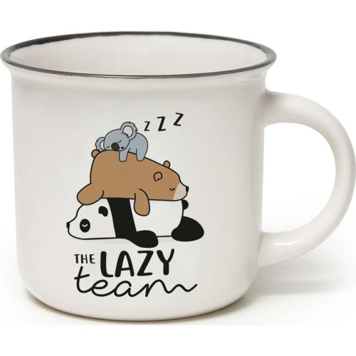 Legami Porcelain Mug - Lazy Team - Cup-puccino the lazy team CUP0018 8051739307962