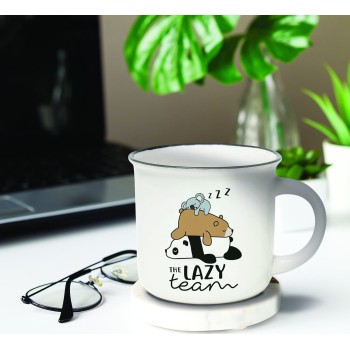 Legami Πορσελάνινη Κούπα - Lazy Team - Cup-puccino the lazy team CUP0018 8051739307962