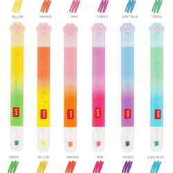Legami Σετ 6 Highlighters Με Διπλή Άκρη Meow Kitty MHL0002 8052694020521