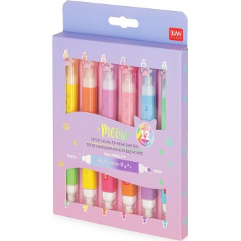 Legami Set of 6 Dual-tip Highlighters MHL0002 8052694020521