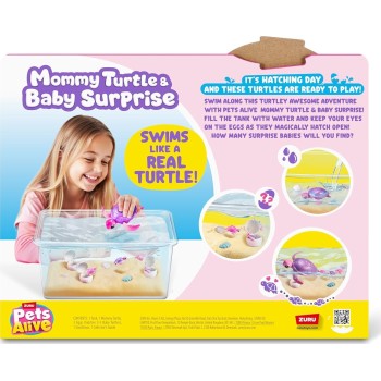 ZURU Σετ Ενυδρείο Pets Alive Mama & Baby Turtles 11809560 4894680041967