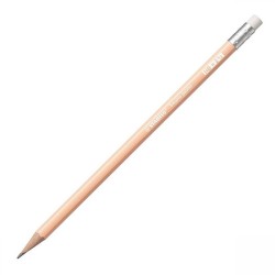 Pencil Stabilo Pastel Apricot With Rubber Apricot 4908/04 4006381553575