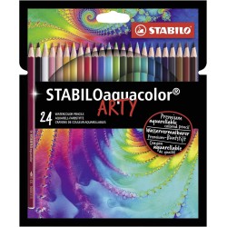 Stabilo - watercolor colored pencil - Stabiloaquacolor - Arty - pack of 24 - 24 1624 4006381547208