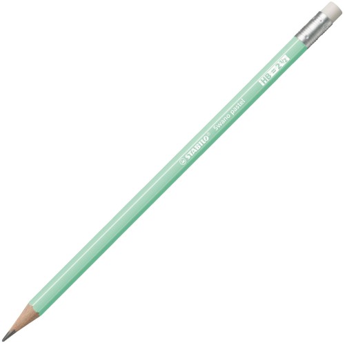 Μολύβια Stabilo Pastel Με Γόμα Green 4908/02 4006381553513