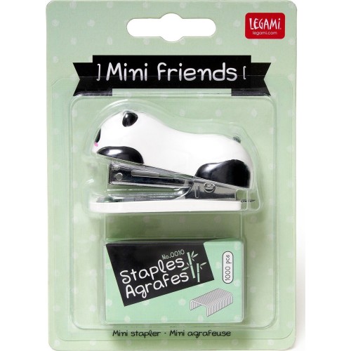Legami Panda Mini Stapler With Staple Remover - Hug Me panda STAP0001 8058093948794