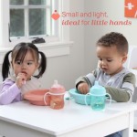 Chicco βρεφικό σετ πιρούνι - κουτάλι μεταλλικό τιρκουάζ για 18+ μηνών F05-16102-25 8058664179428