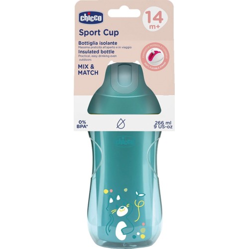 Chicco ποτηράκι sport τιρκουάζ για 14+ μηνών F04-06991-25 8058664180738